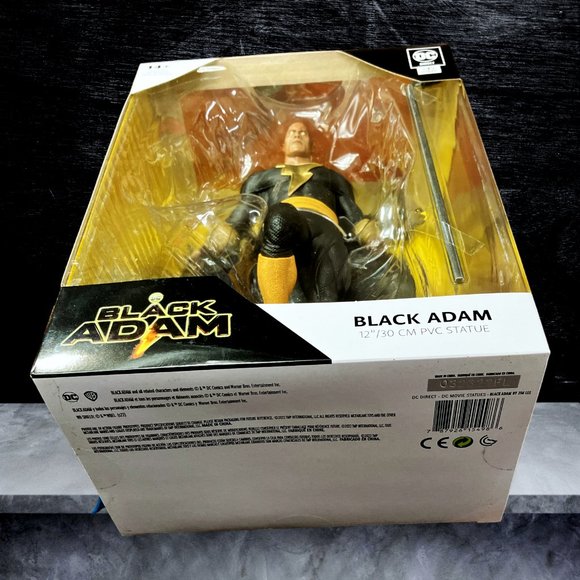 DC Direct PVC 12" Statue, Black Adam Figure, 1st Addition, 100% New Sealed - Picture 8 of 13